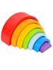 Layer Wooden Seven Rainbow Arch Blocks For Children Learning And Development