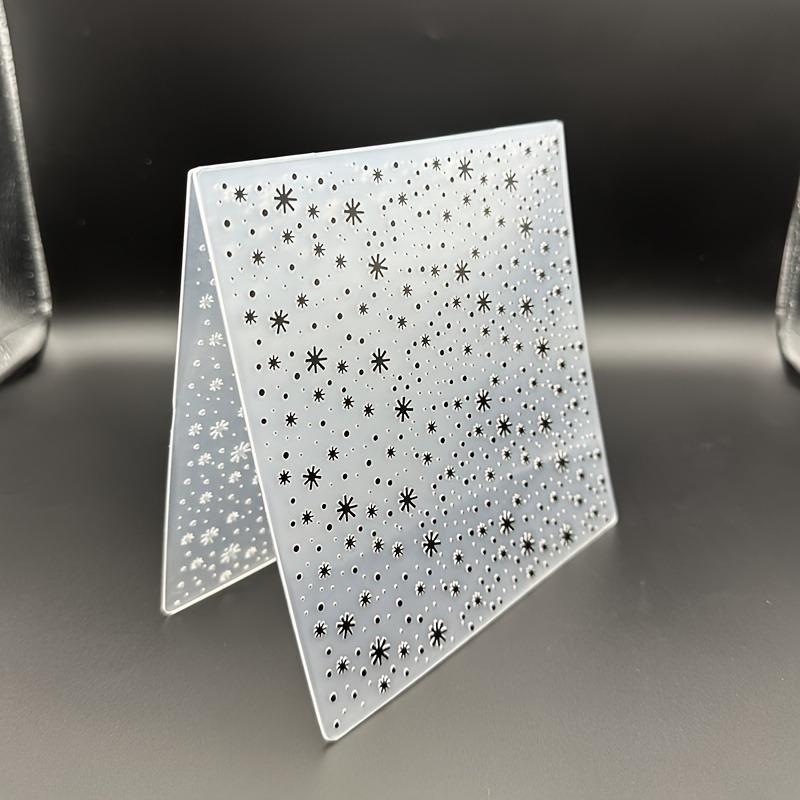 1pc Christmas Snowflake Embossing Die Cut Template - Plastic Craft Mold for DIY Cards, Scrapbooks & Gift Tags - Easy-to-Use