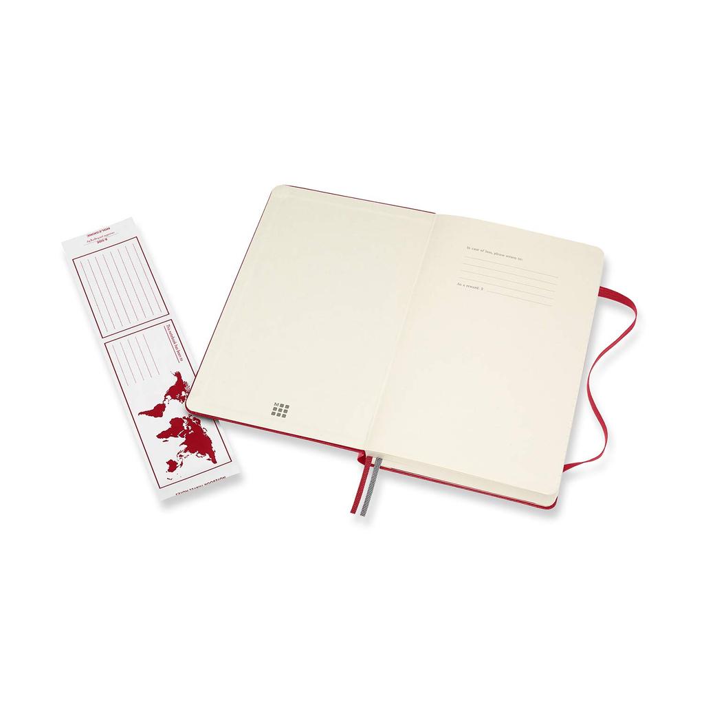 Moleskine Classic Expanded Notebook Large Size x Scarlet QP060EXPF2 (400 pages), Hardcover, Lined, (13cm 21cm), Red,