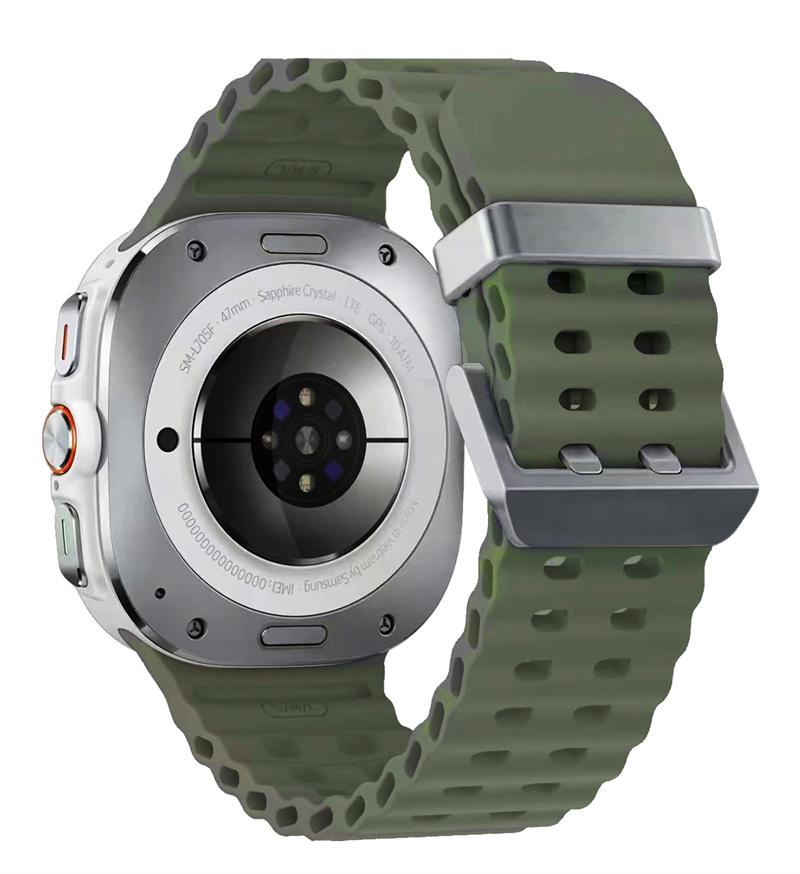 Ремешок для часов Samsung Galaxy Watch Ultra 47 мм, спортивный силиконовый ремешок, браслет для часов GalaxyWatch Ultra, аксессуары