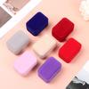 High-quality Wedding Square Velvet Jewelry Case Display Box Couple Double Ring Box Storage Box