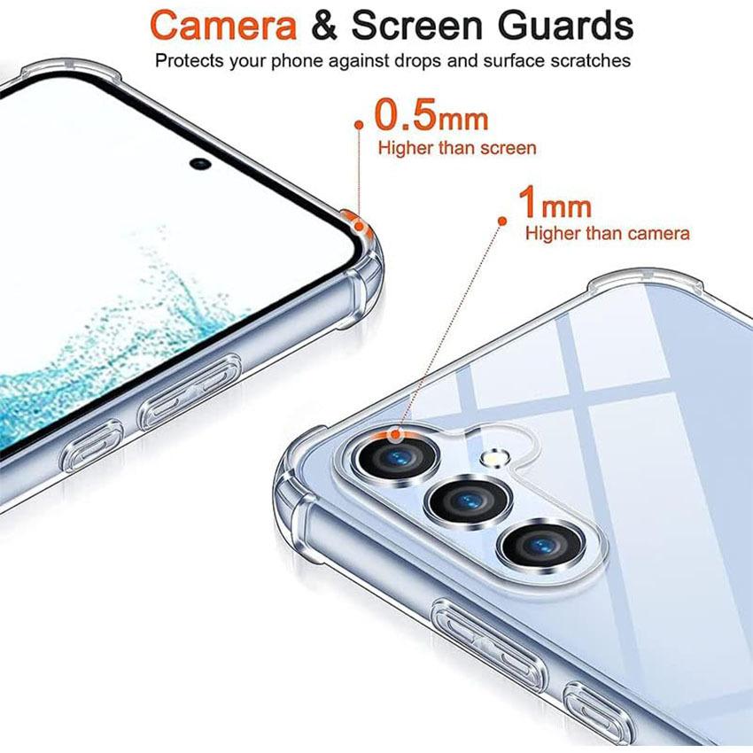 Shockproof Clear Silicone Soft Case For VIVO Y02S Y16 Y02 Y100 Y200E Y11 Y15S Y10 Y17S Y20 Y200 Y21 Y33S Y22 Y22S 5G TPU Cover