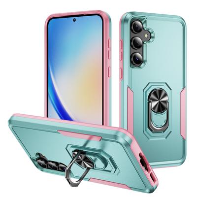 Бронированный чехол для телефона Samsung Galaxy S24 S22 S21 S23 Ultra Plus A55 A15 A35 5G A54 A14 A53 A05S с кольцом-держателем, противоударная крышка