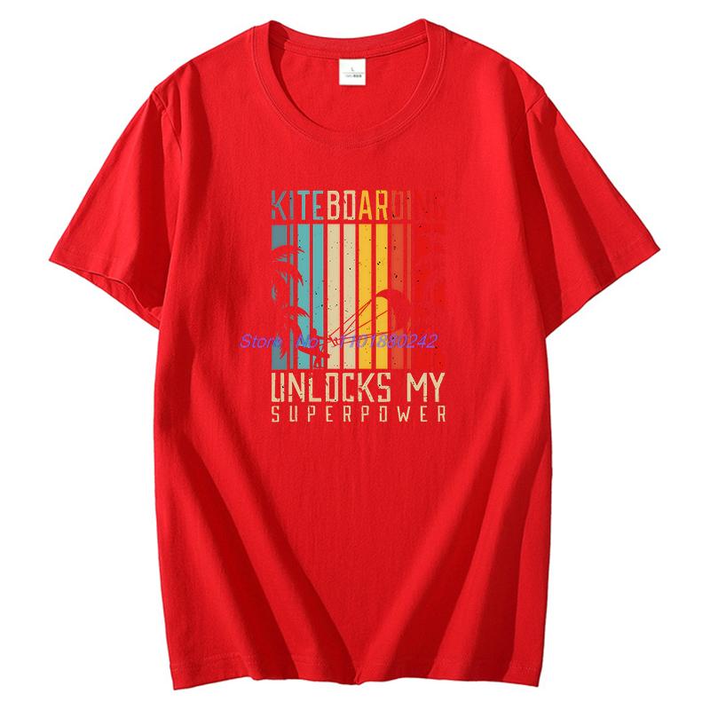 Vintage Kiteboarding Kitesurfing Funny Graphic T Shirts Birthday Gifts Tshirt Cotton Short Sleeve Tshirts Mens Print T Shirt
