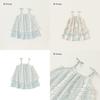 French Vintage Girl Dress With Lace Patchwork For Kids Summer Party Wear