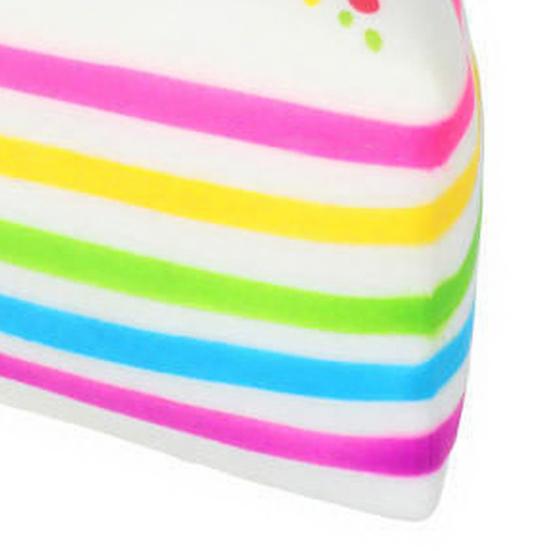 Simulated Cake Squeeze Toy Anxiety Relief Slow Rising Rainbow Cake Stress Toy Portable Fake Food Decompression Tools