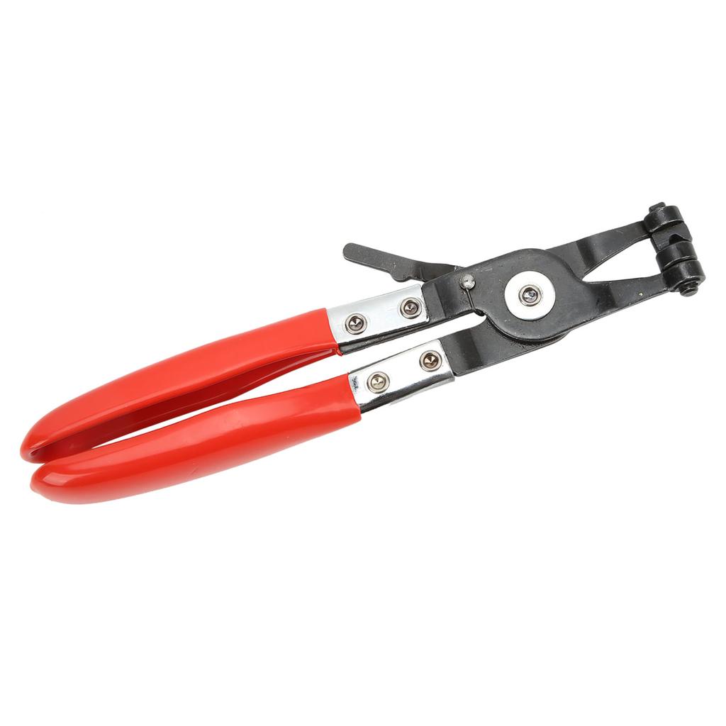 8.6in Straight Hose Clamp Plier Repair Tool Ring Type Swivel Flat Band Hose Clip Removal