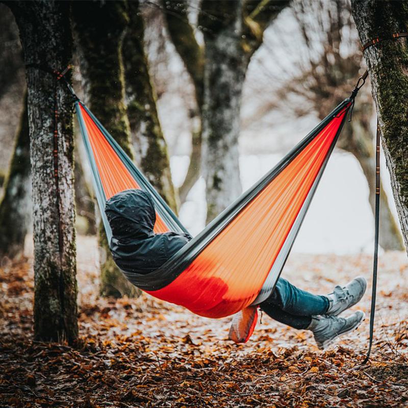 2 Person Parachute Hammock Portable Army Survival Hammocks Travel Hamaca Flyknit Hamak Nylon Hamaca Hamak Camping Hamac