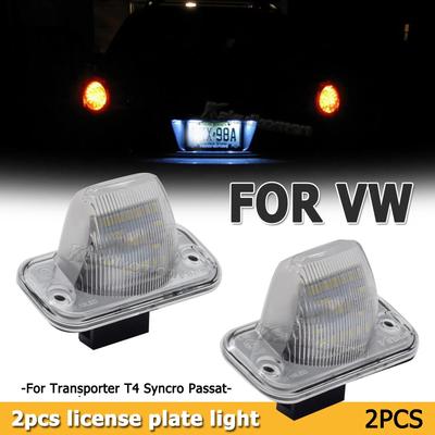 2 шт. светодиодные фонари номерного знака для Vw T4 90 ~ 03, Transporter Syncro 1993 ~ 2004, Candy 04 ~, Jetta/Syncro 05 ~ лампа автоматического номера 12 В