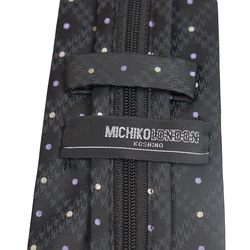 [Michiko London] бренд KOSHINO, подарок, модный шелковый галстук-молния, не завязанный, простая установка (МКЗП-32-С серый)