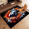 1 шт. Коврик с принтом ЛОГОТИПА Denver Broncos - Мягкий, Моющийся, Нескользящий Коврик для Помещений, Декоративный Коврик для Гостиной, Домашнего Офиса, Декоративный Коврик для Офиса
