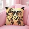 Забавная игра на выживание D-Don'T Starve Наволочка Короткий плюш Невидимая молния Комната Диван Подушка Чехол