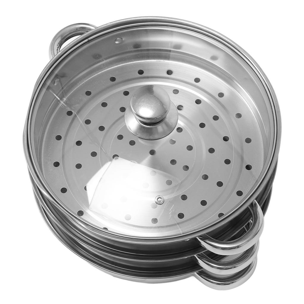 Soup Steam Pot Thickened Stainless Steel Multifunctional Large Capacity Double Ear Stock Steam Pot