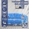 Couch Cover Pet Plastic Cover Transparent Cat Scratch Protector Waterproof Sofa Cover for Protection Against Cat Dog Clawing