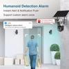 AIOOK Солнечная камера безопасности, уличная водонепроницаемая HD 8MP, двойной объектив, WIFI, 4G IP-камера, полноцветная камера ночного видения, двусторонний интерком, обнаружение движения