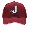 Bold Western Monogram J Emblem Sandwich Baseball Cap Sun Cap Outdoor Workouts Hat