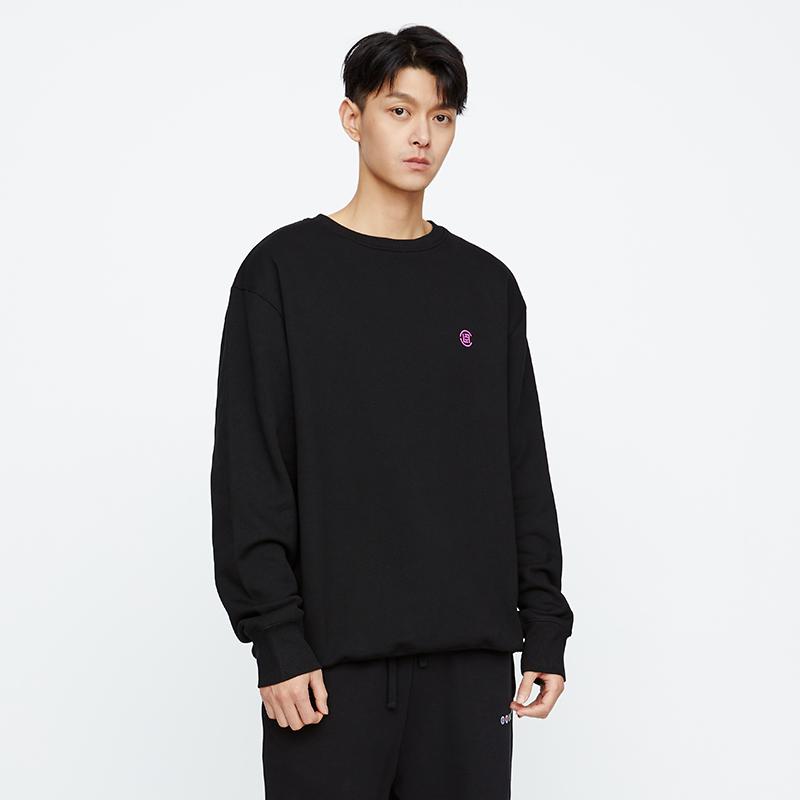CLOT Sweatshirts Men's Black Crew Neck Moderate Heavyweight CLSS19FCN319-BK