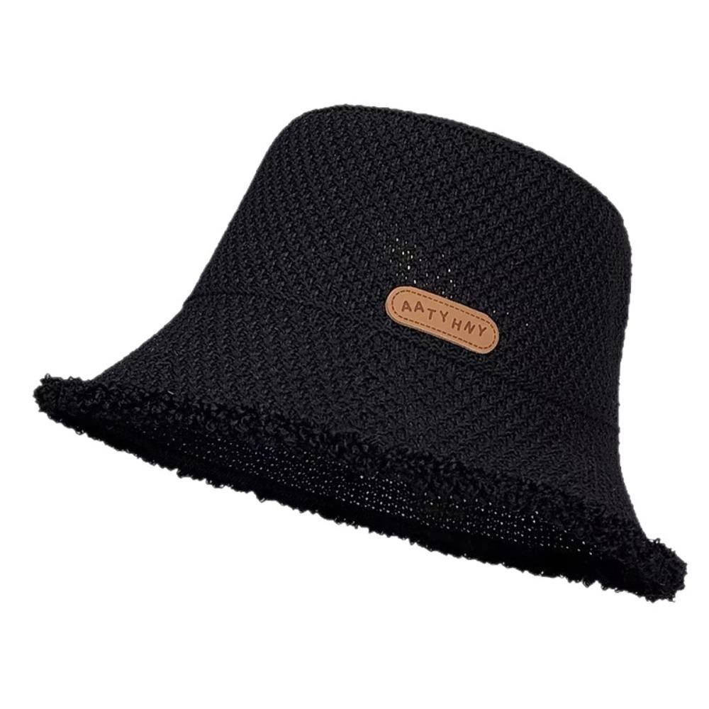 Fashion Foldable Fisherman Hat Wide Brim Lightweight Beach Sun Hat Uv Protection Panama Straw Hat