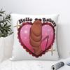 Marcus The Worm Hello Robert Pillowcase Printing Polyester Cushion Cover Decor Pillow Case Cover Home Square 45*45cm