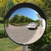VidaXL Outdoor Convex Traffic Mirror Black Ø60 Cm Polycarbonate 153080
