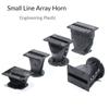 1Pcs Black Tweeter Horn Wave Guide  for DJ Home Theater Stage Audio Mixer Devices