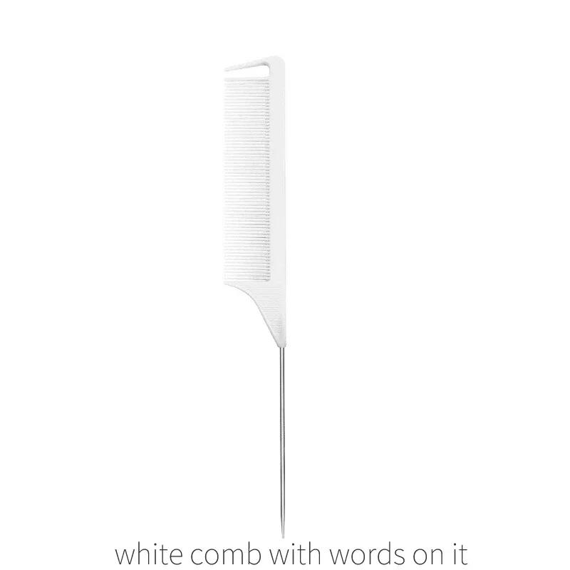 Профессиональная расческа для парикмахерской, пластиковая термостойкая антистатическая расческа для плетения крысиного хвоста, изогнутая расческа для пробора, аксессуары для волос