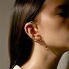 Geometric Ear Bone Clips for Women - Exaggerated Style, Cold Tone, No Piercing Needed