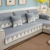 Four Season Corner Sofa Cushion Plaid Non-slip Sofa Cover Protector Chaise Couch Cover 1/2/3/4-seater  Towel for Living Room
