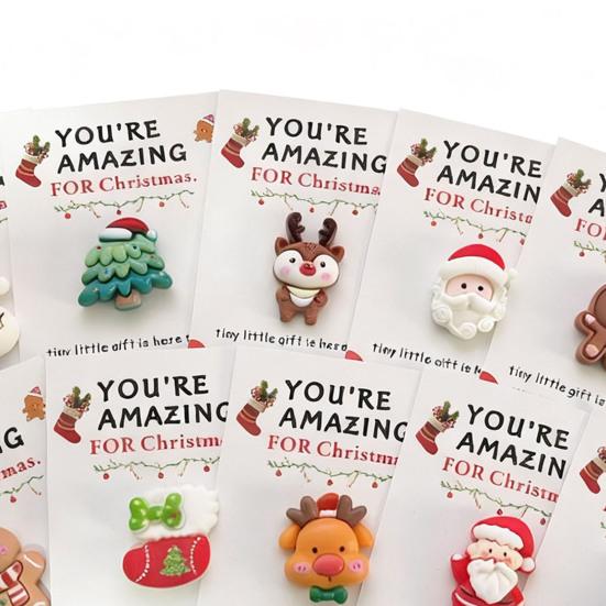 10 Pcs Christmas Pocket Hug Gifts Mini Holiday Souvenir Token with Heartwarming Cards Employee Appreciation Gifts for Coworker Employee Family Friends