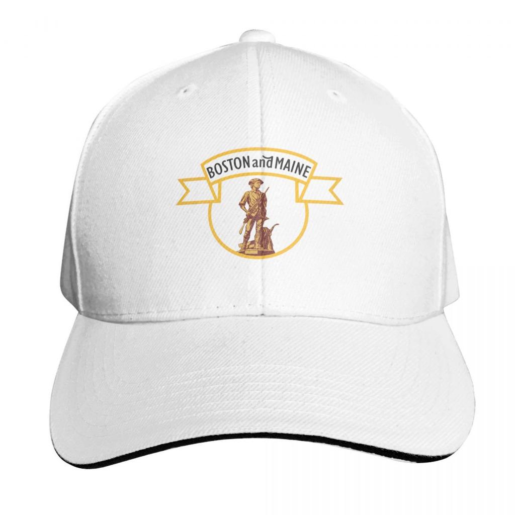 Vintage Boston and Maine Rilway Railroad logo Baseball Cap sun hat Custom Cap sailor cap for Unisex Baseball Unisex Womens