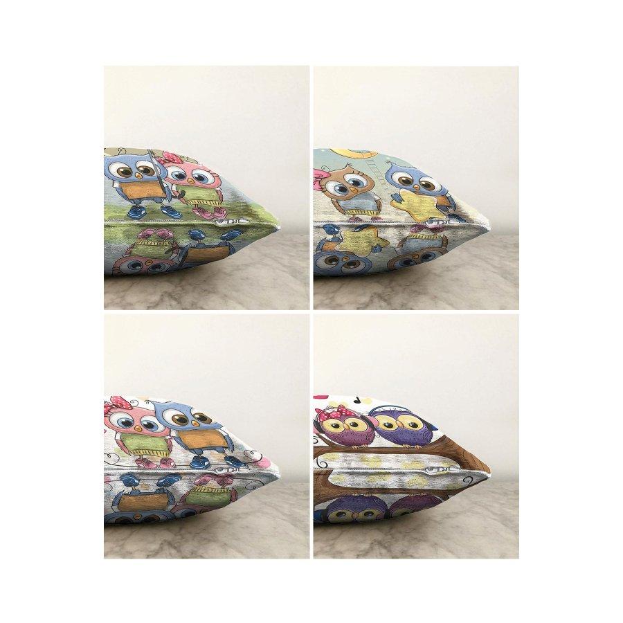 Набор чехлов для подушек с цифровой печатью из 4 предметов
