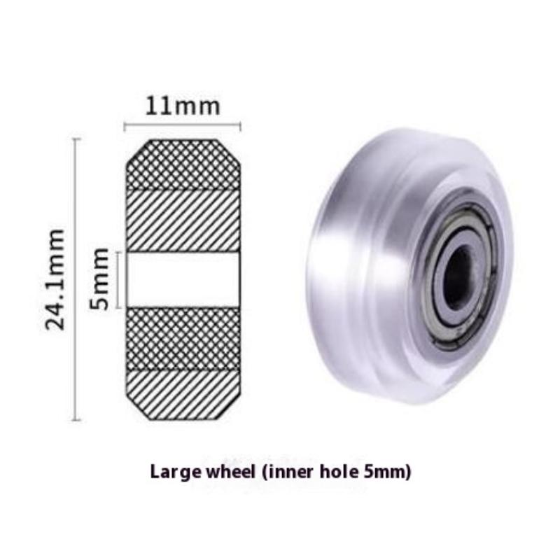 1 шт. Пластиковое колесо POM с подшипником, холостое, для V-образного паза, алюминиевого профиля, шкив Перлина, большой, маленький, для 3D-принтера Ender3 V2
