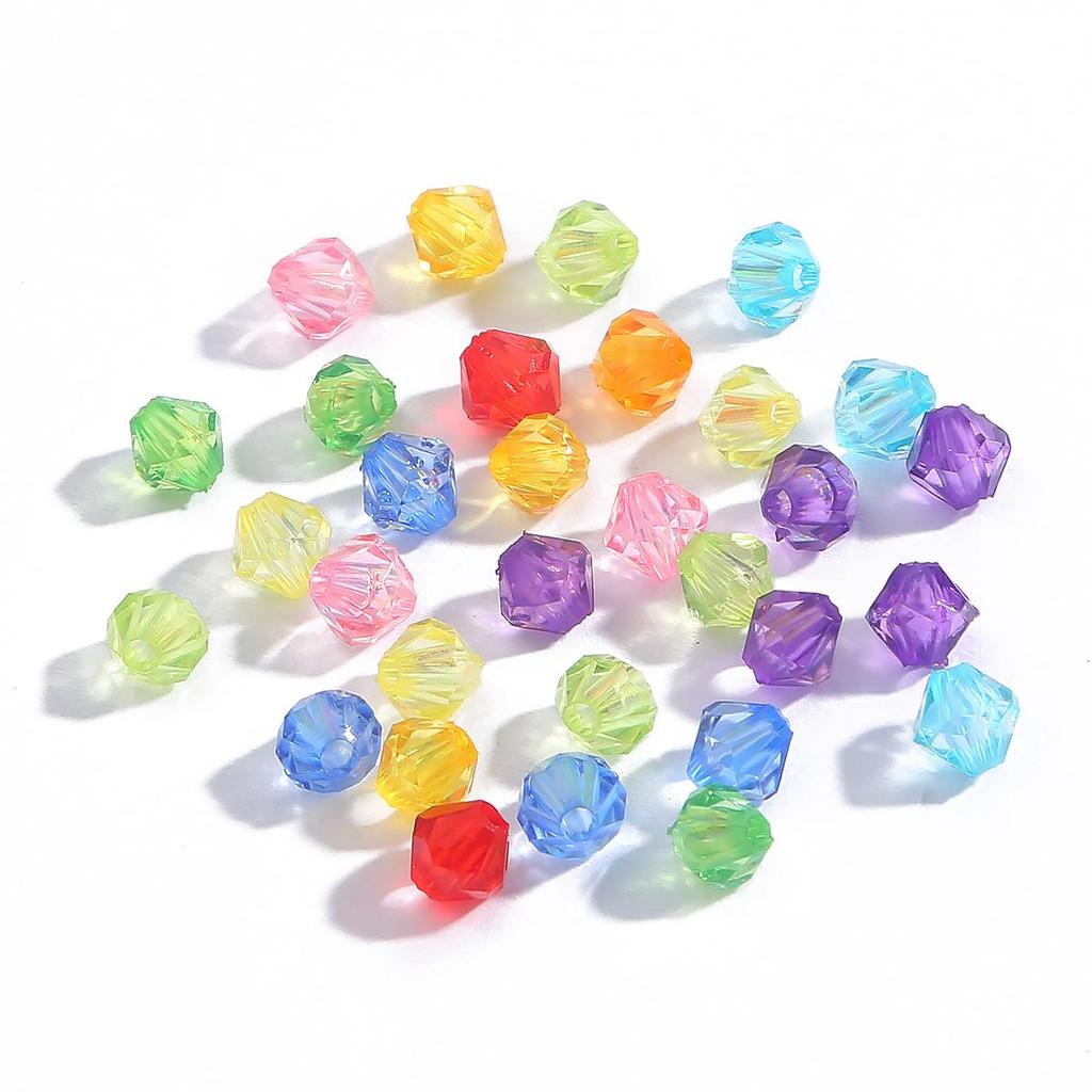 4-10 мм австрийские граненые двухконусные хрустальные акриловые свободные бусины-разделители DIY Изготовление ювелирных изделий