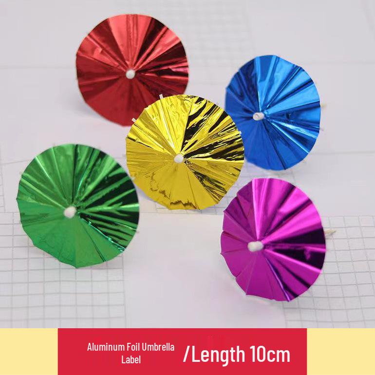 Tropical Cake & Cocktail Decoration Set: Coconut Tree, Umbrella, Insert Cards