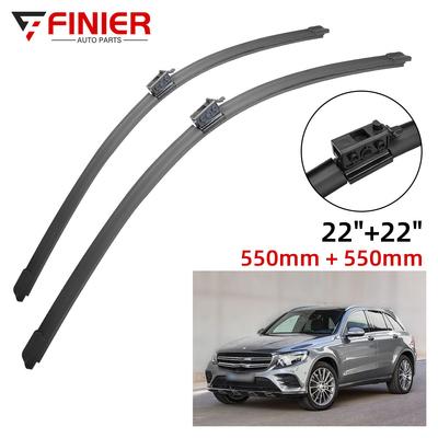2 шт. щетки стеклоочистителя для Mercedes Benz GLC-Class X253 2016-2019 22 "22" подходят для переднего лобового стекла, щетки для окон, резак, аксессуары 2017 2018 2019