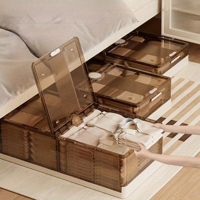 Складной ящик для хранения на дне кровати, организация одежды, одеяла, игрушки, компактное решение для домашнего дивана и кухни