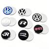 For VW 56mm 60mm 65mm VW Car Wheel Hub Center Cap Emblem Badge Stickers For Golf Passat B7 B8 Tiguan Polo Jetta tire Center Cover Decal IF9