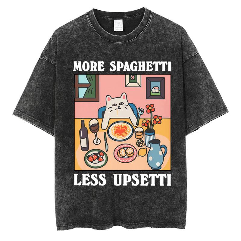 Wash I Survived Todays Tummy Ache Funny Cat Meme T Shirt Men Women Personality Fashion Tshirt Cotton Casual Oversized T Shirts