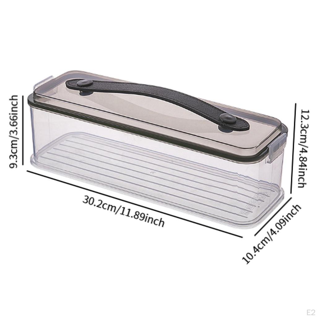 Pasta Container with Handle Airtight Spaghetti Keeper Long Noodle Holder Canister