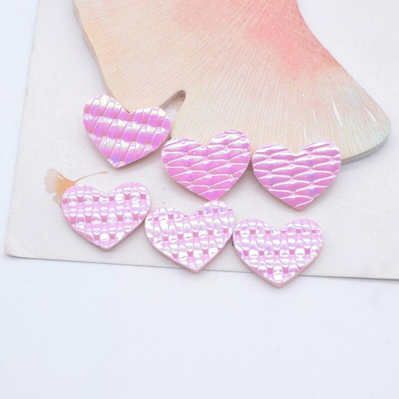 100 шт. 20*15 мм аппликация в виде сердца из искусственной кожи для шапки ручной работы, рукоделия, одежды, нашивки для шитья, детские головные уборы «сделай сам», BB-зажимы, аксессуары для декора с бантом