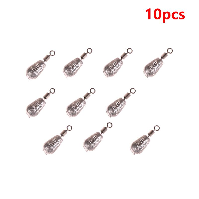10 шт. свинцовых грузил обратного рыболовного грузила вращающееся кольцо в форме восьмерки скользящее свинцовое грузило в форме капли воды