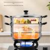 Двухъярусная пароварка Supor True Flavor из нержавеющей стали 304