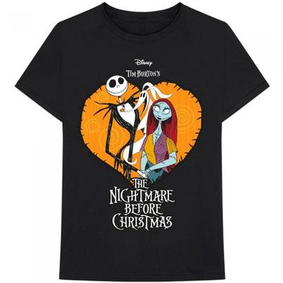 Nightmare Before Christmas Хлопковая футболка унисекс с сердцем для взрослых