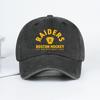 MLFO Raiders Печатанная Стиранная Бейсболка Легкая, Дышащая, Регулируемая Спортивная, Модная, Стильная Унисекс Подарок для Фаната Хоккея