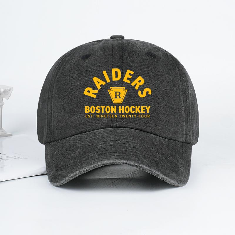 MLFO Raiders Печатанная Стиранная Бейсболка Легкая, Дышащая, Регулируемая Спортивная, Модная, Стильная Унисекс Подарок для Фаната Хоккея