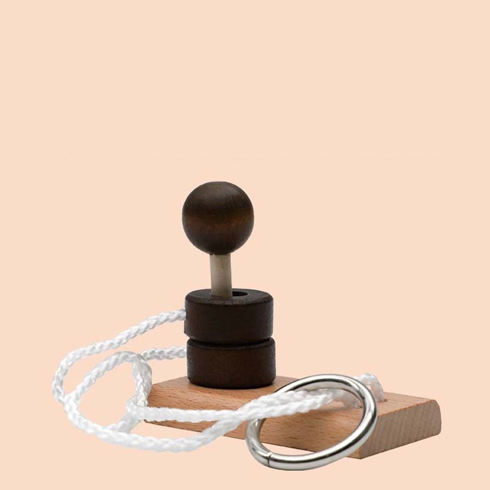 Wooden Threading Rope Loop Puzzle 3D Classic Kids