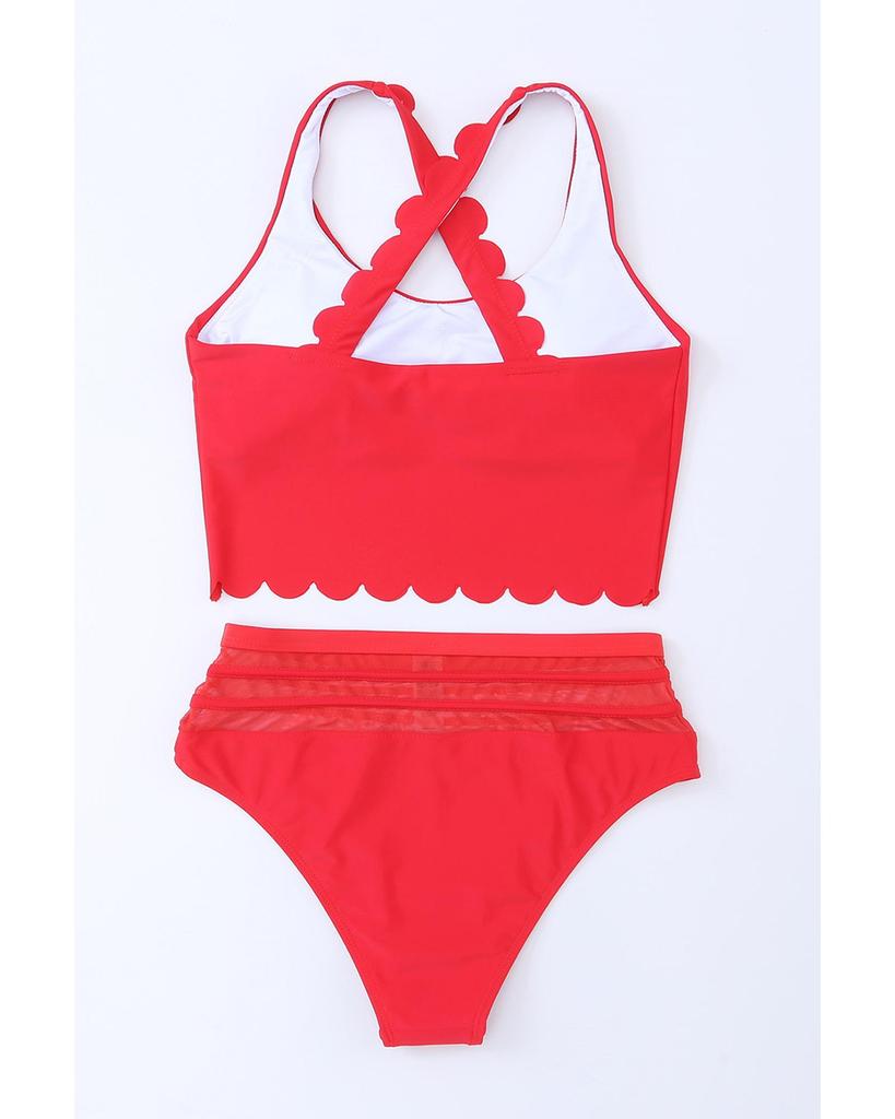 Azura Exchange Criss Cross High Waist Bikini