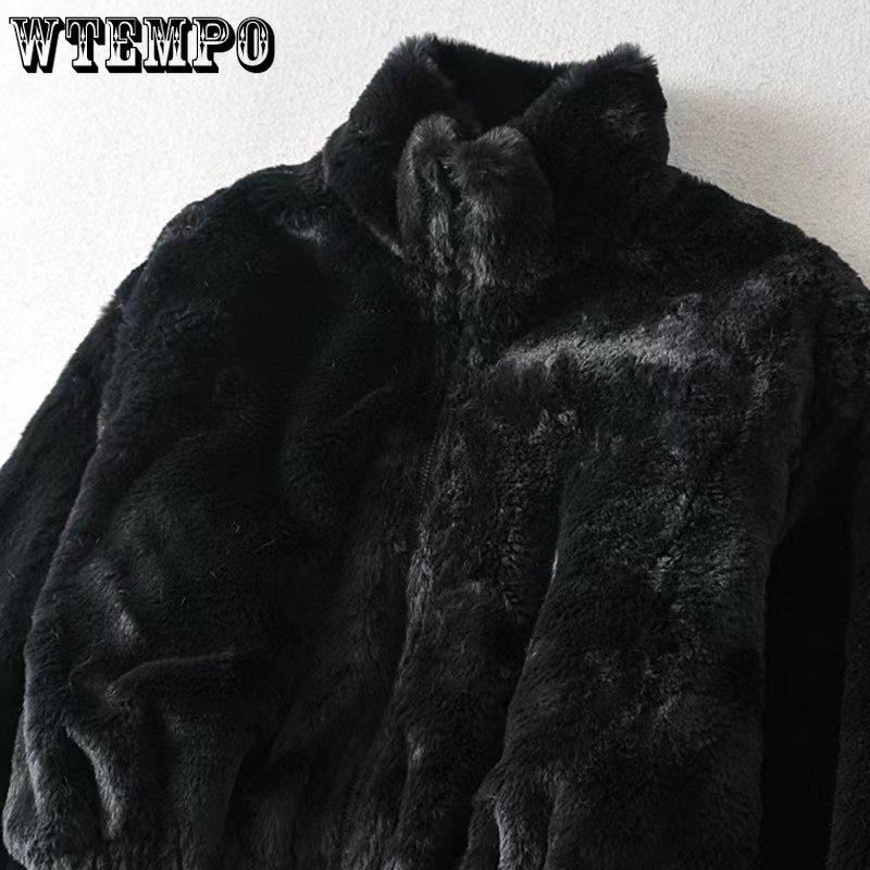 Женские повседневные свободные зимние укороченные топы с воротником-стойкой и длинными рукавами на молнии, черно-белое пальто, женские теплые флисовые короткие куртки