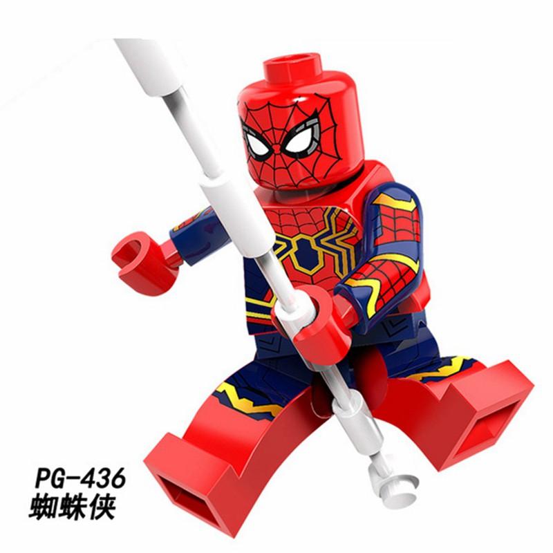 Minifigures Set Marvel Super Heroes Spider Man Far From Home Building Blocks Toys for Children