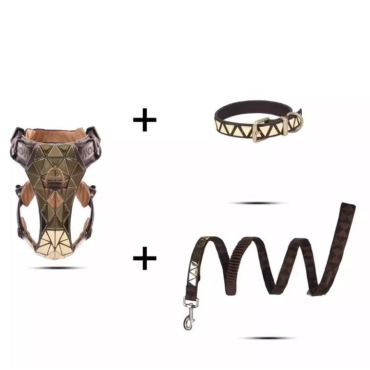 Дизайнерская нагрудная шлейка для собак с блестками, светящаяся большая шлейка для собак, роскошный ошейник для собак, взрывозащищенная шлейка с пуншем, аксессуары для собак